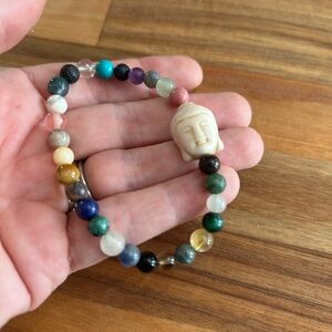 Multicolor Beaded Buddha Bracelet